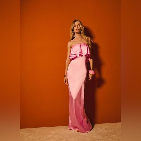 NWT RETROFÊTE QUEENIE DRESS in Camellia - Picture 3 of 11